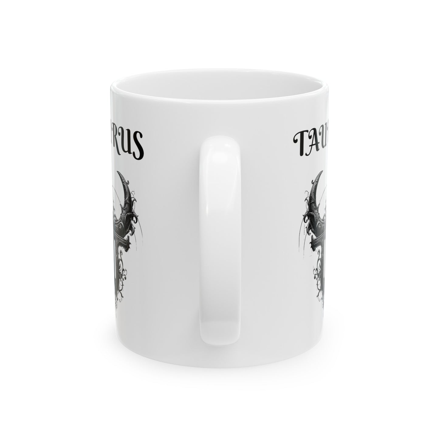 Taurus Ceramic Mug, (11oz, 15oz)