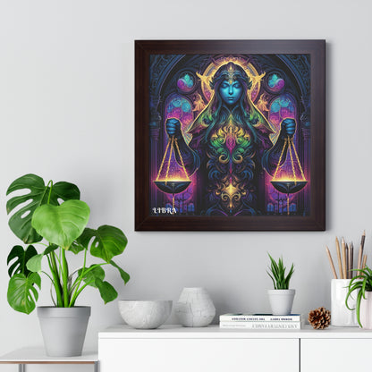 LIBRA Framed Vertical Poster