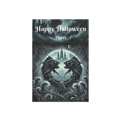 Happy Halloween Garden & House Banner - Pisces