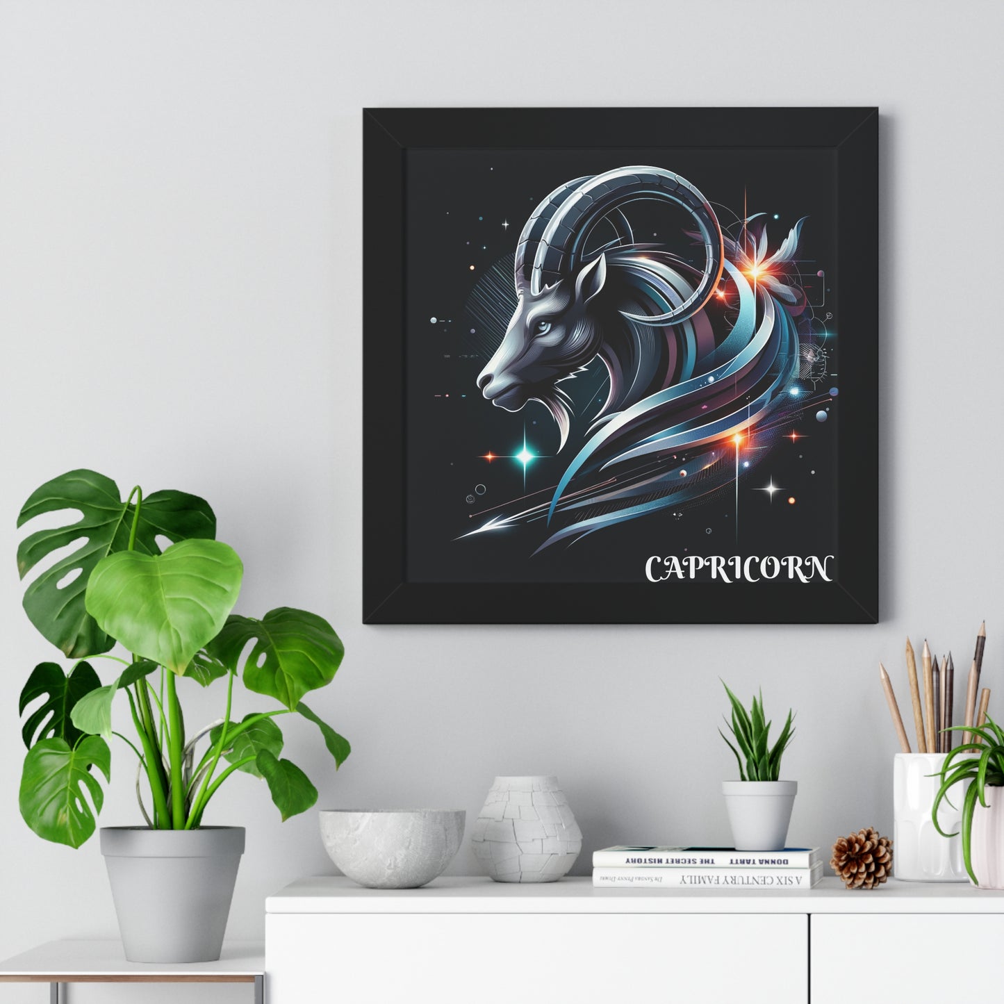 Capricorn Framed Vertical Poster