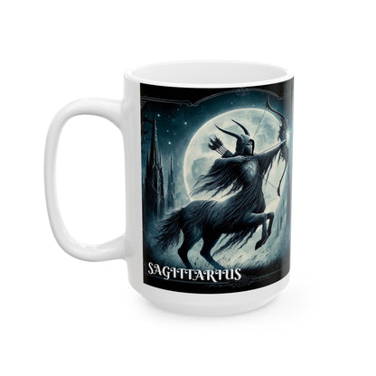 SAGITTARIUS GOTHIC Ceramic Mug, (11oz, 15oz)