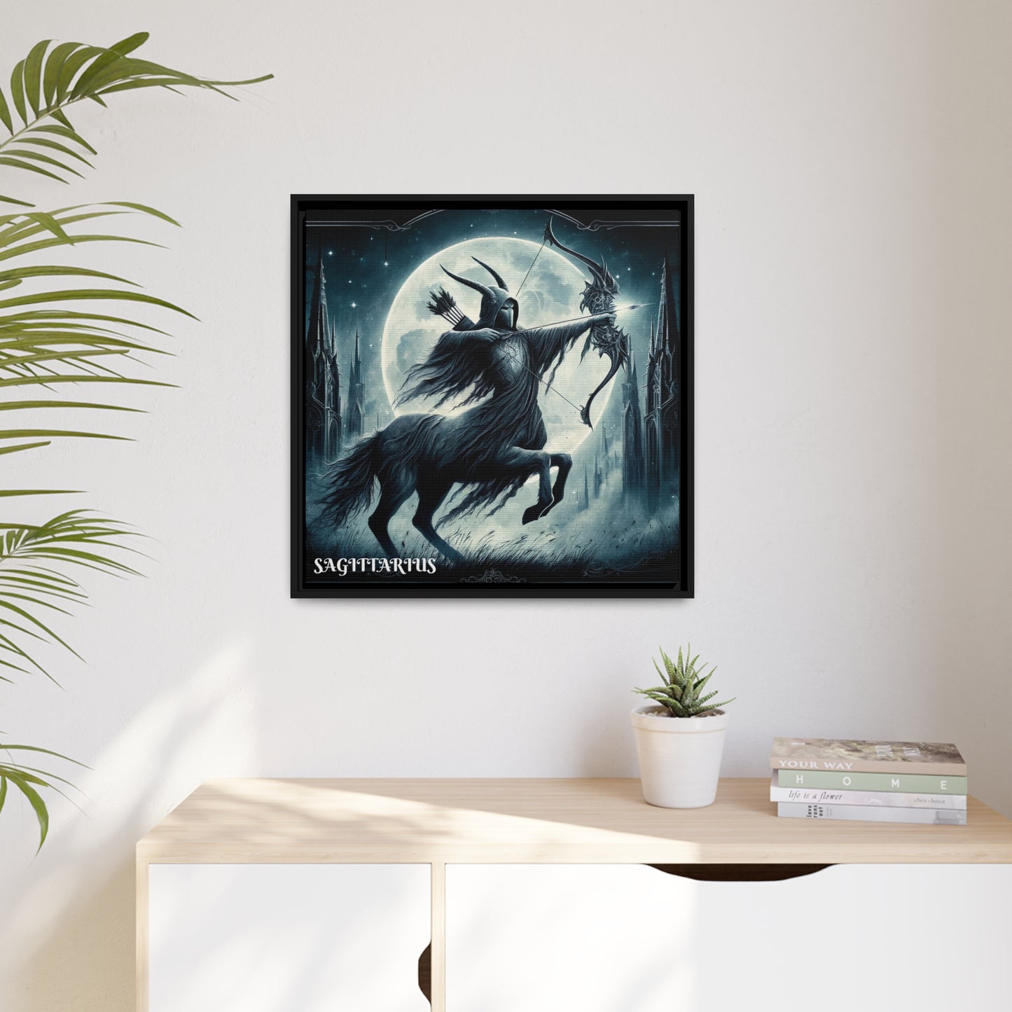 SAGITTARIUS Matte Canvas, Black Frame