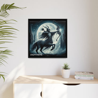 SAGITTARIUS Matte Canvas, Black Frame