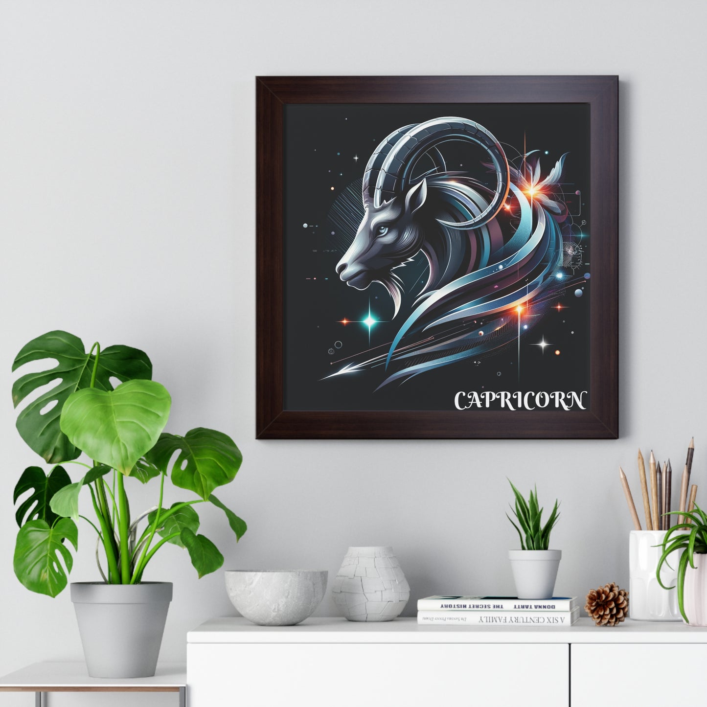 Capricorn Framed Vertical Poster