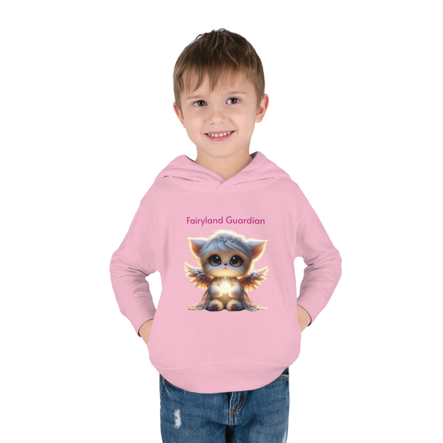 Toddler Pullover Fleece Hoodie Nora the Glowbringer