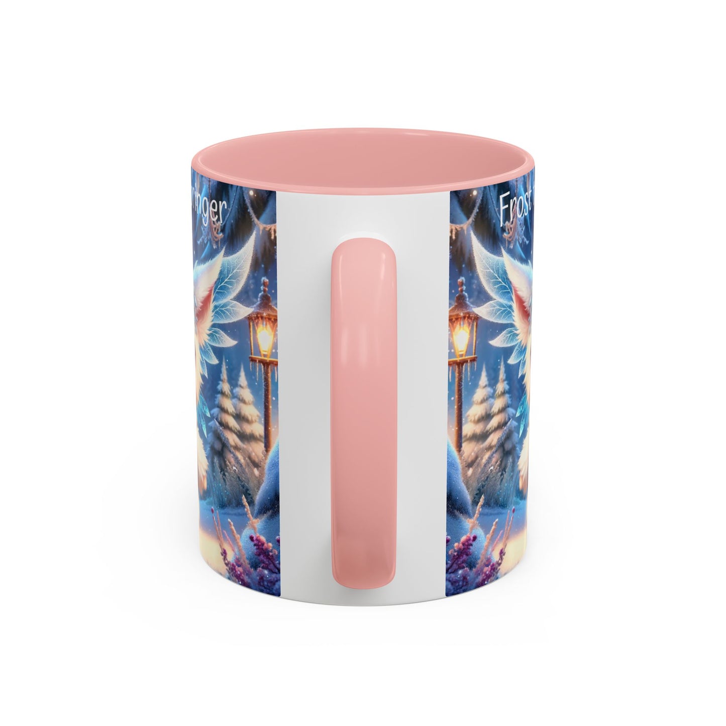 Accent Mug (11, 15oz) Frost the Frostbringer Fairyland Guardian, Magical and Fantasy Mug