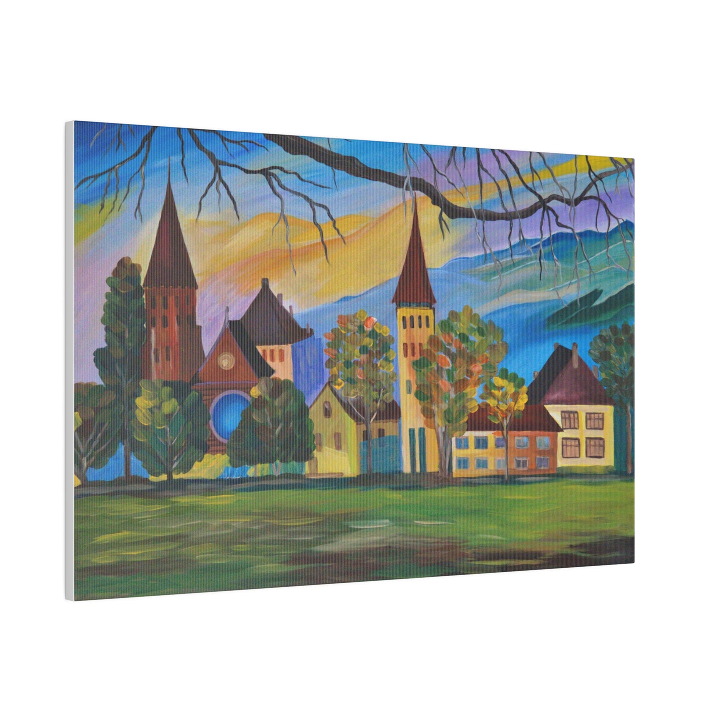 Little Town in the Hills Matte Canvas, Stretched, 0.75"