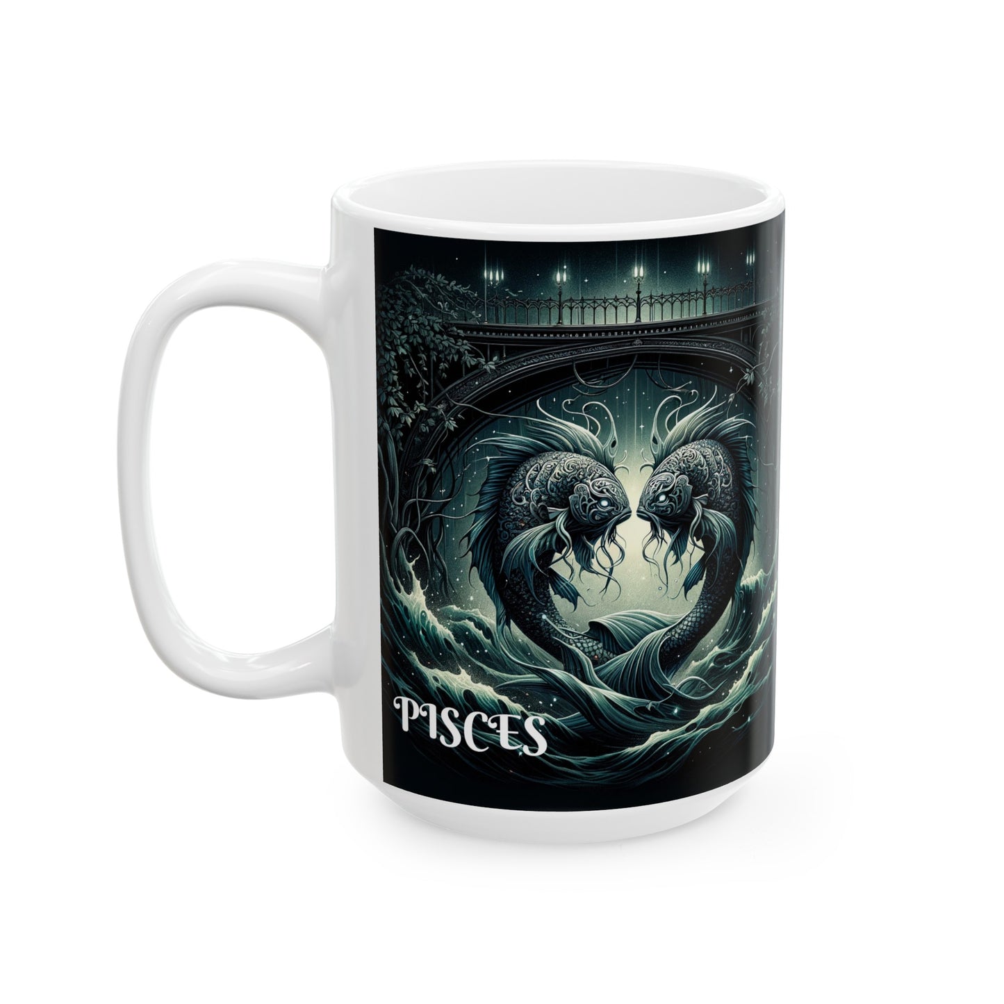 PISCES GOTHIC Ceramic Mug, (11oz, 15oz)