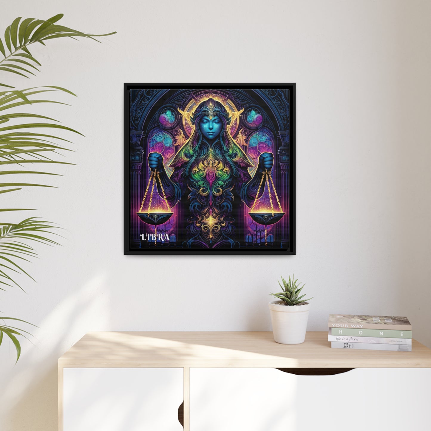 LIBRA Matte Canvas, Black Frame