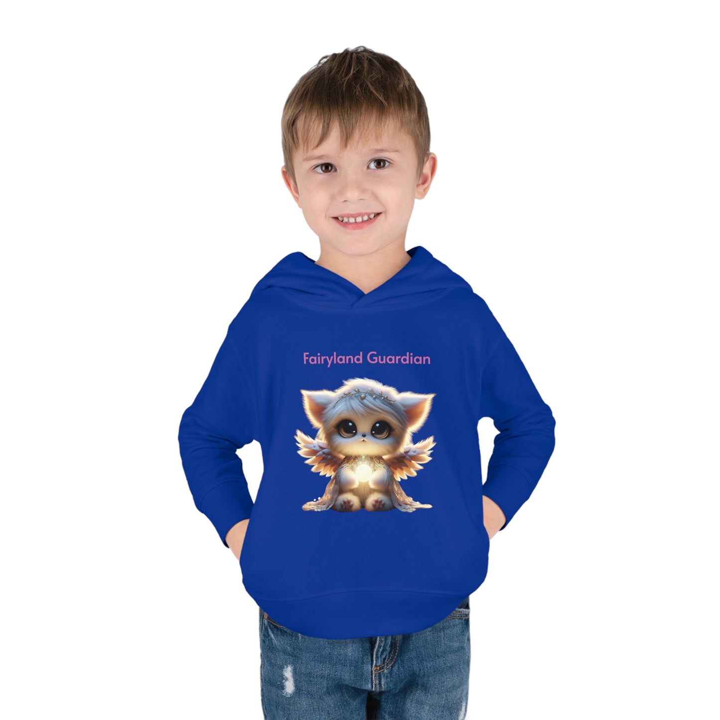 Toddler Pullover Fleece Hoodie Nora the Glowbringer