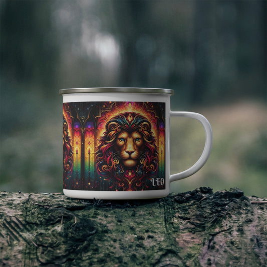 LEO Enamel Camping Mug