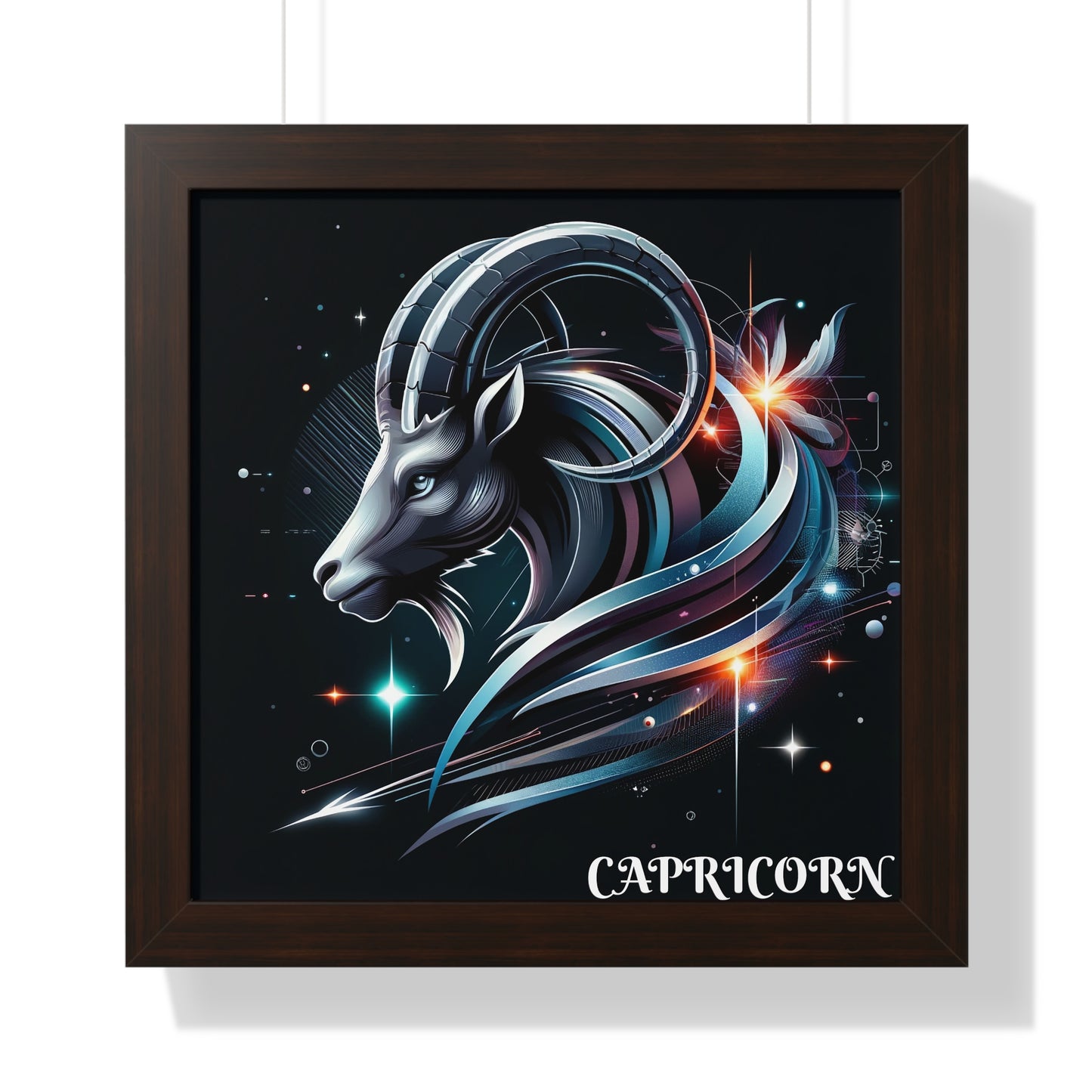 Capricorn Framed Vertical Poster