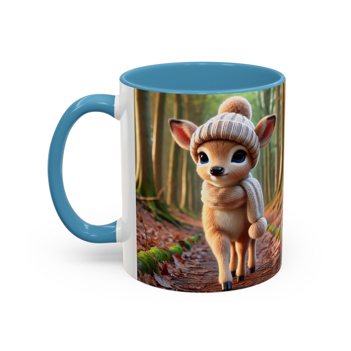 Accent Coffee Mug (11, 15oz) Young Deer Fall Edition, Magical and Fantasy Mug