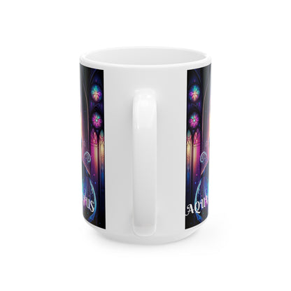 Aquarius Ceramic Mug, (11oz, 15oz)