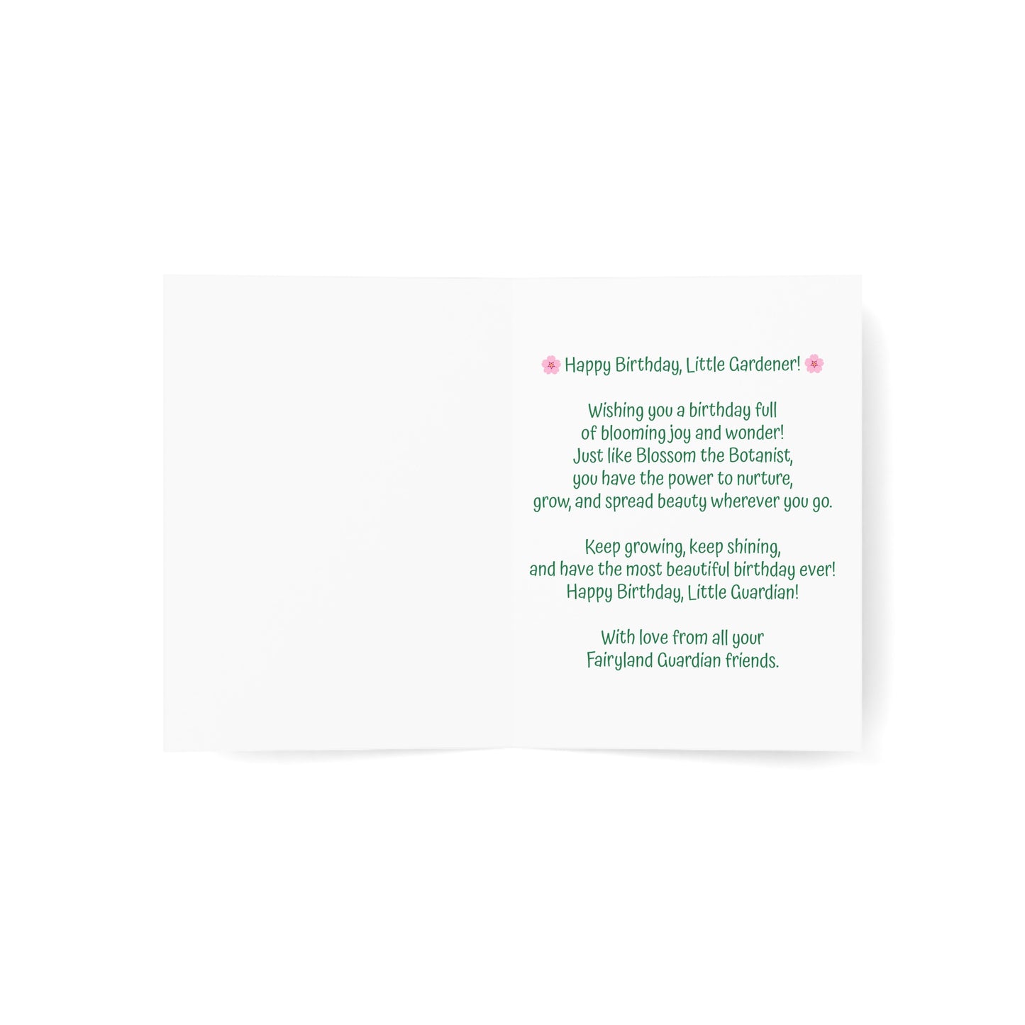 Greeting Cards Blossom the Botanist Vertical