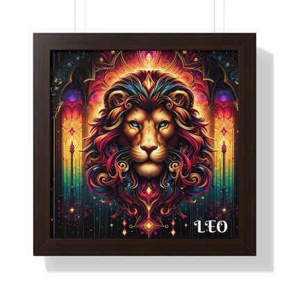 LEO Framed Vertical Poster