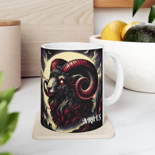 ARIES GOTHIC Ceramic Mug, (11oz, 15oz)