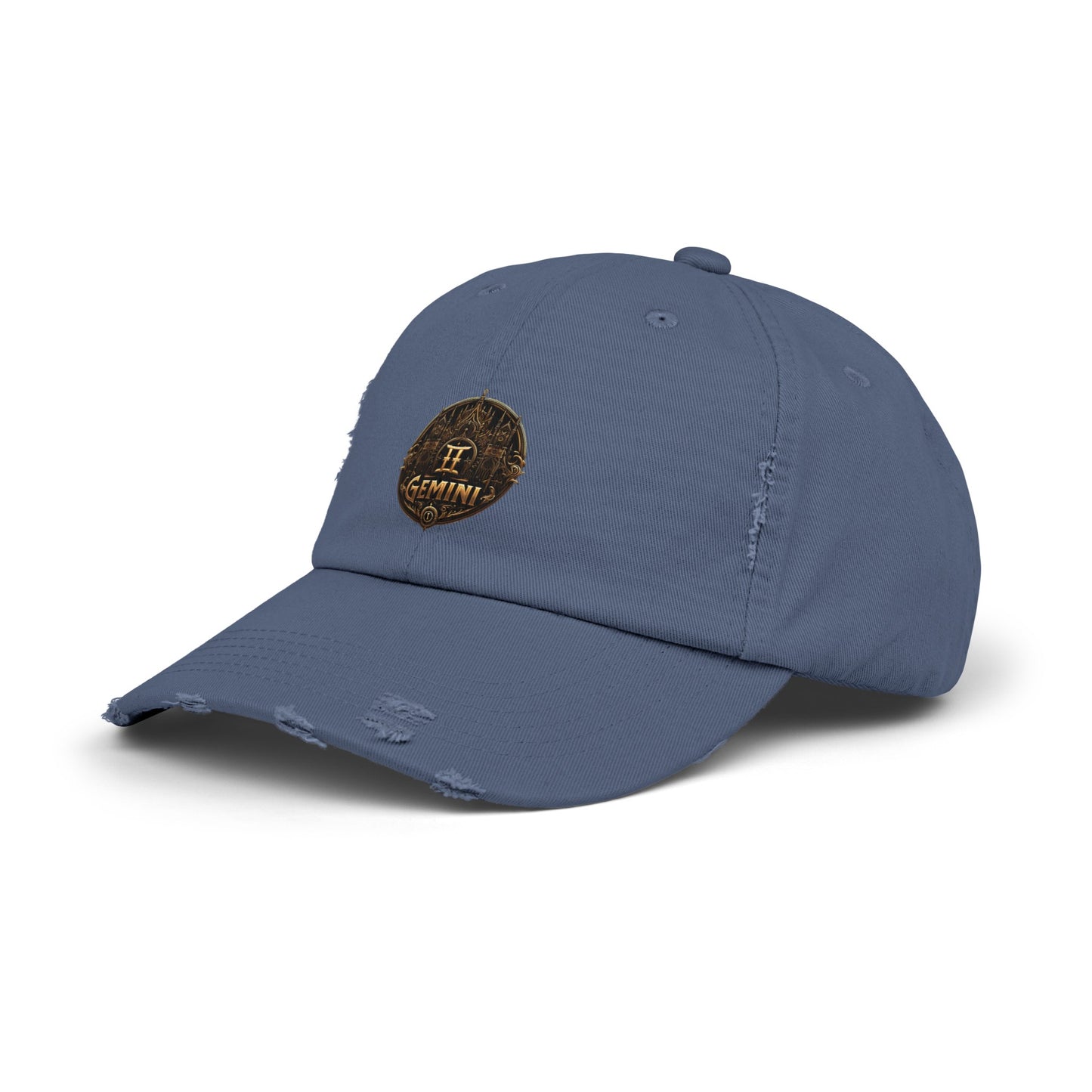 GEMINI Unisex Distressed Cap