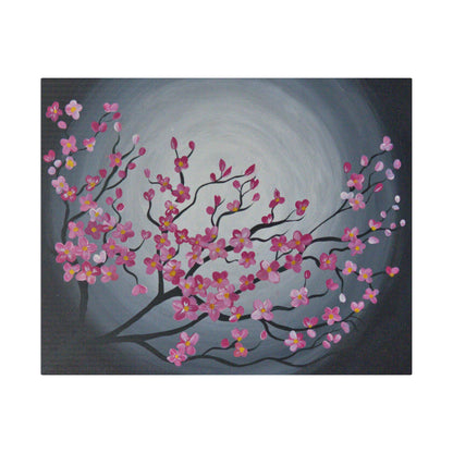 Blooming Night Matte Canvas, Stretched, 0.75"