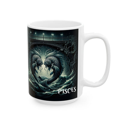 PISCES GOTHIC Ceramic Mug, (11oz, 15oz)