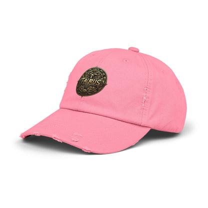 TAURUS Unisex Distressed Cap