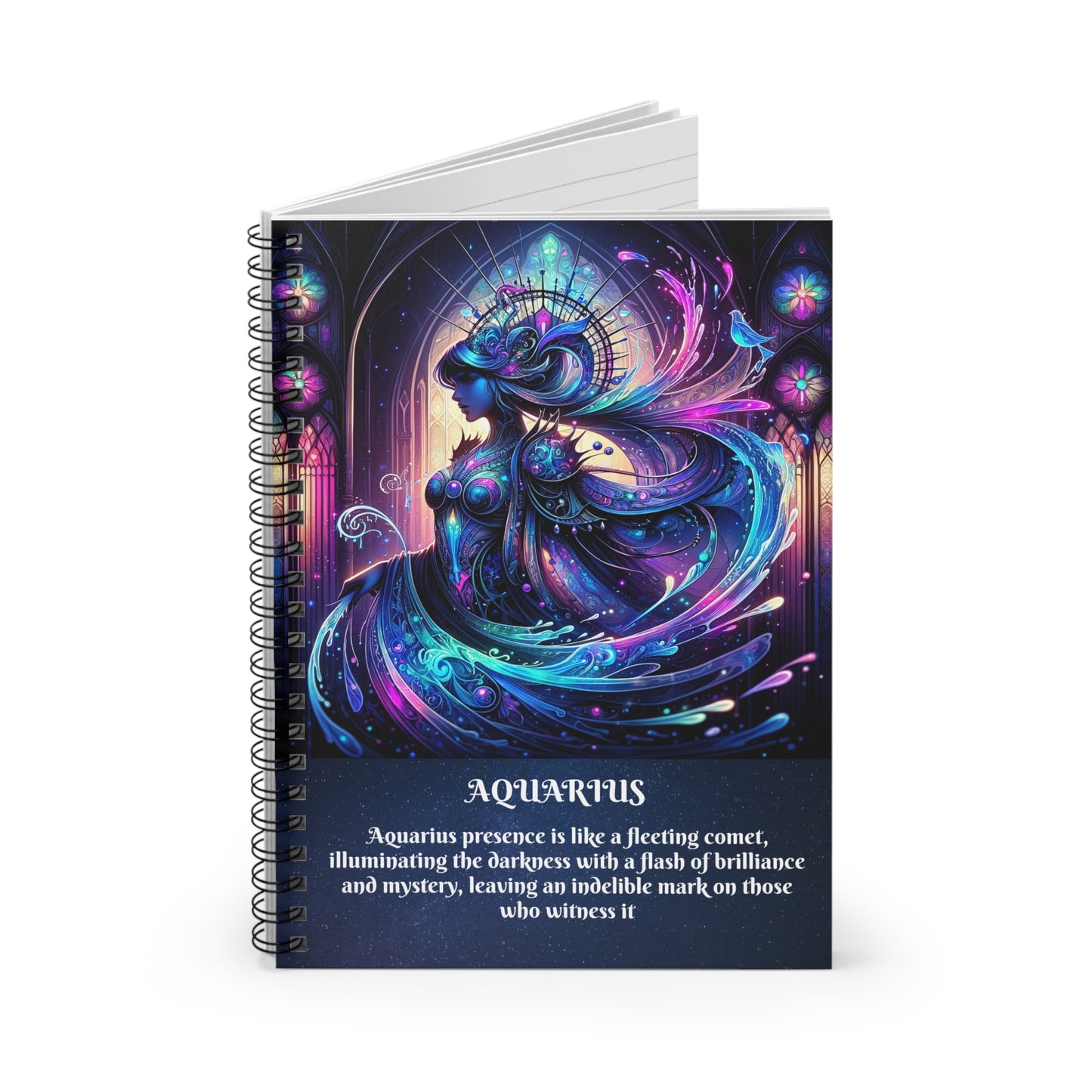 AQUARIUS Spiral Notebook - Ruled Line