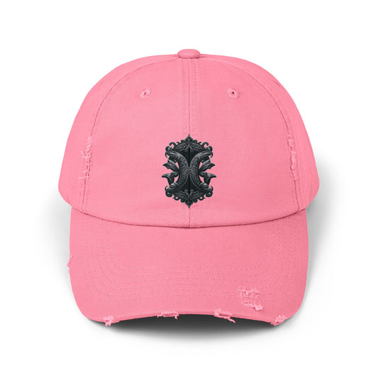 PISCES Unisex Distressed Cap