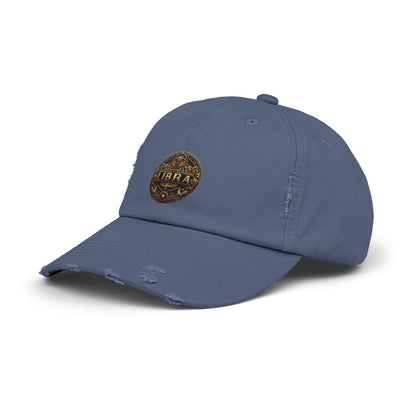 LIBRA Unisex Distressed Cap