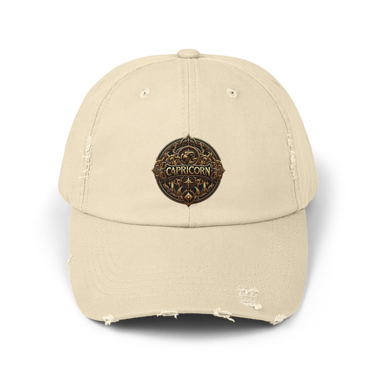 CAPRICORN Unisex Distressed Cap