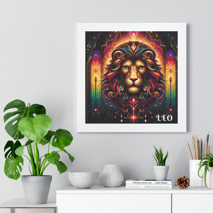 LEO Framed Vertical Poster