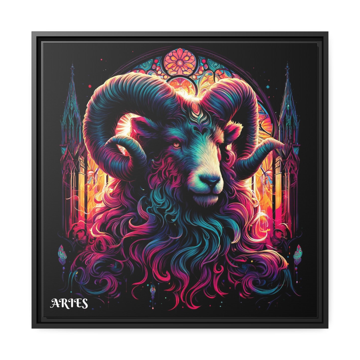 ARIES Matte Canvas, Black Frame