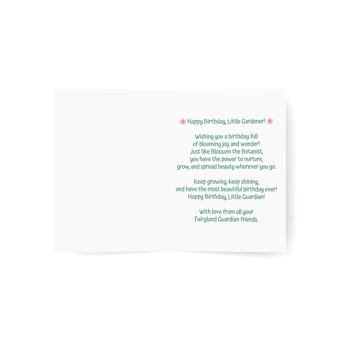 Greeting Cards Blossom the Botanist Vertical