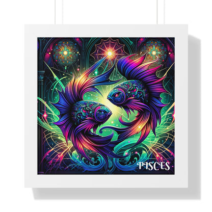 PISCES Framed Vertical Poster