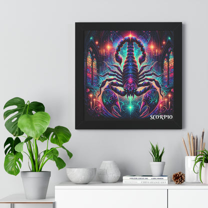 SCORPIO Framed Vertical Poster