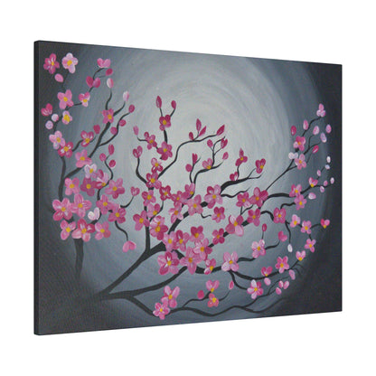 Blooming Night Matte Canvas, Stretched, 0.75"