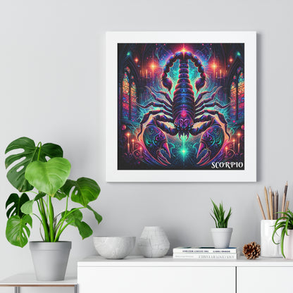 SCORPIO Framed Vertical Poster