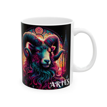 ARIES Ceramic Mug, (11oz, 15oz)