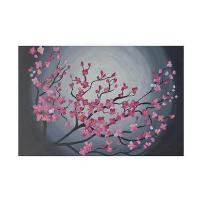 Blooming Night Matte Canvas, Stretched, 0.75"