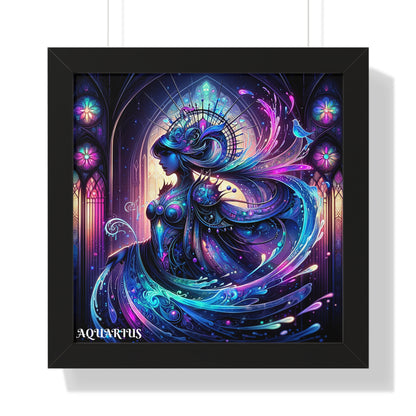 AQUARIUS Framed Vertical Poster