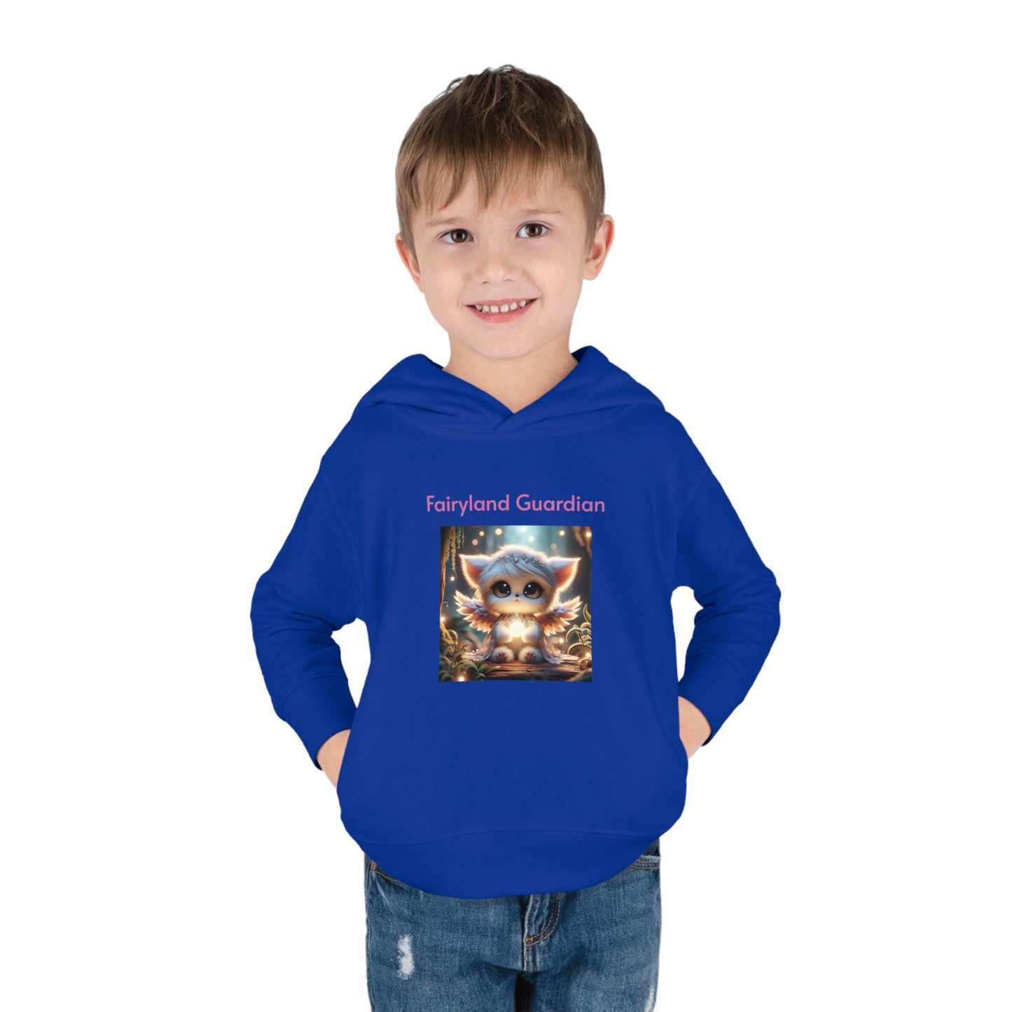 Toddler Pullover Fleece Hoodie Nora the Glowbringer