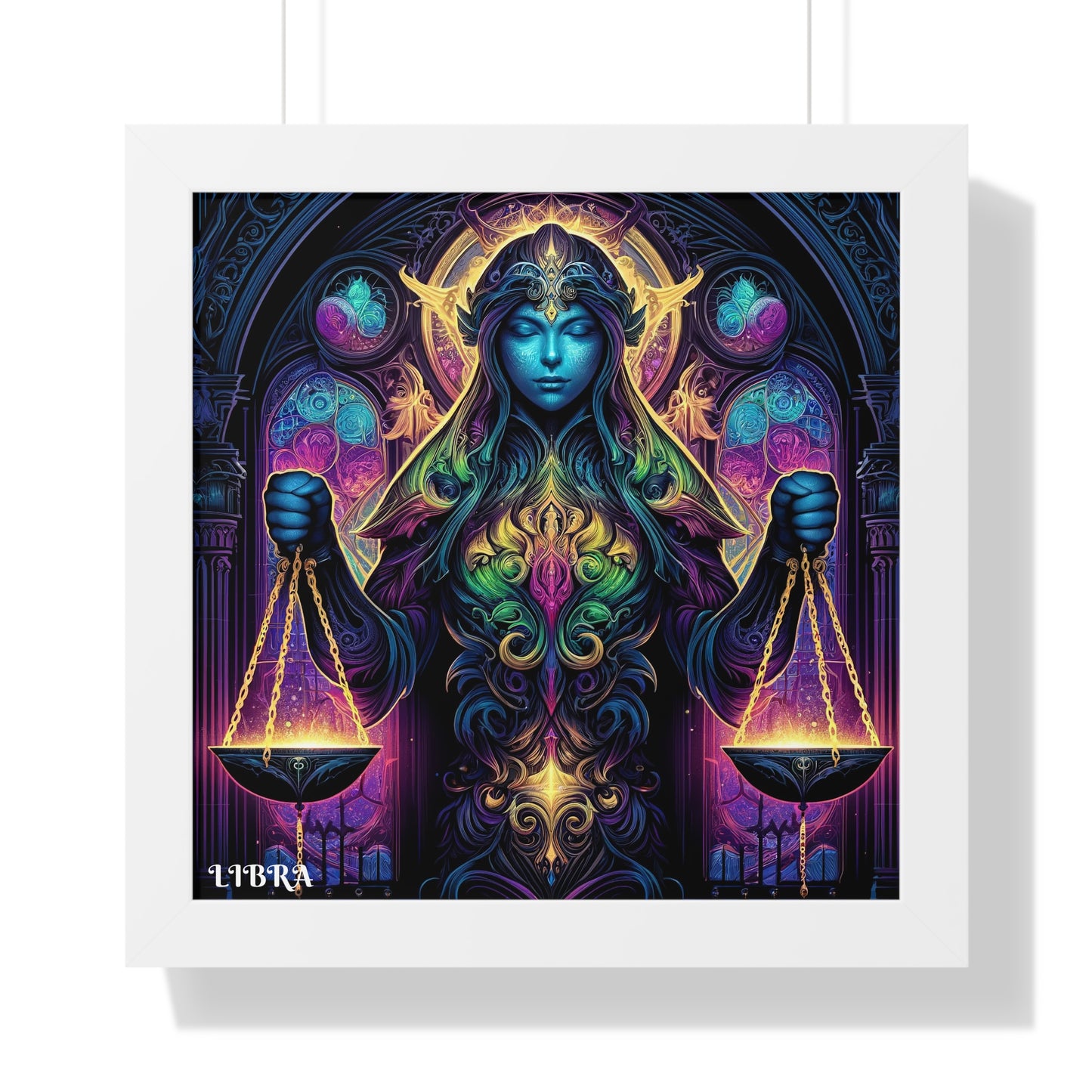 LIBRA Framed Vertical Poster