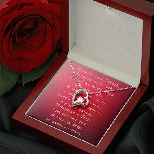 Valentine's Day Forever Love Necklace with Card