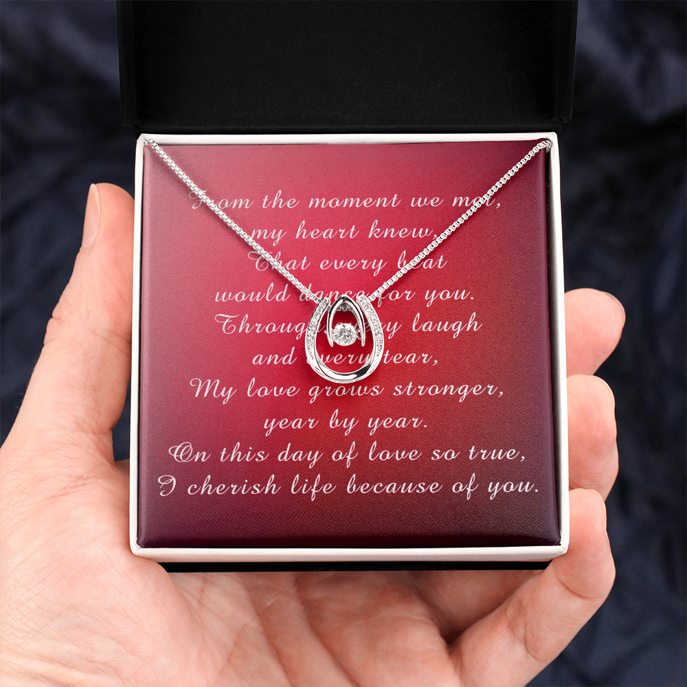 Valentine's Day Lucky In Love Necklace from Husband to Wife