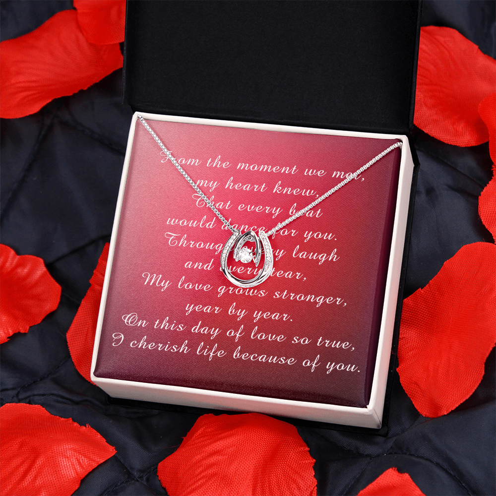 Valentine's Day Lucky In Love Necklace from Husband to Wife