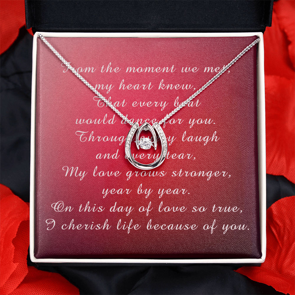 Valentine's Day Lucky In Love Necklace from Husband to Wife