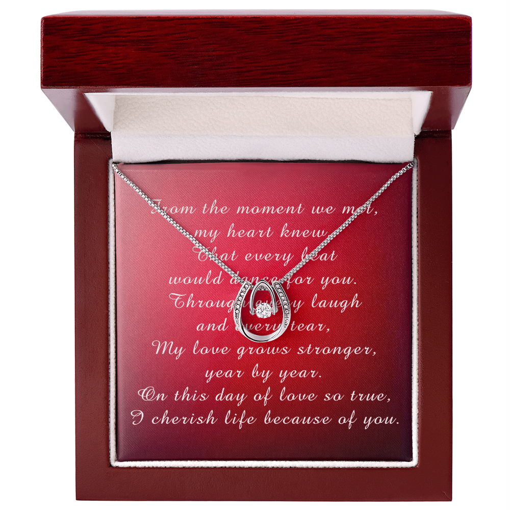 Valentine's Day Lucky In Love Necklace from Husband to Wife