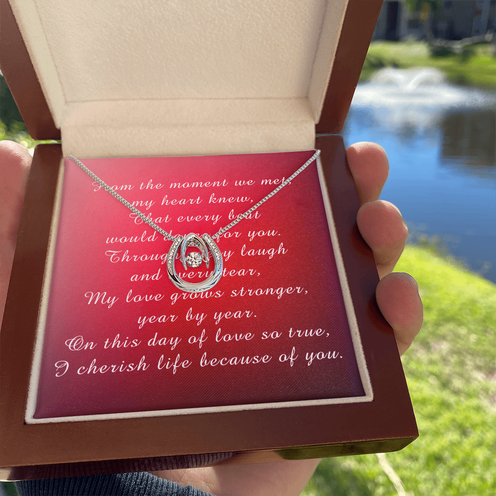 Valentine's Day Lucky In Love Necklace from Husband to Wife