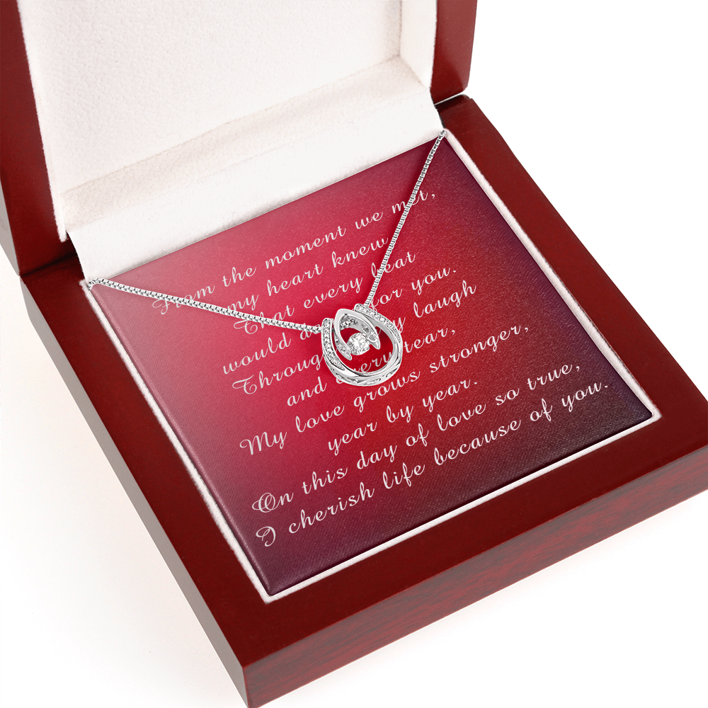 Valentine's Day Lucky In Love Necklace from Husband to Wife