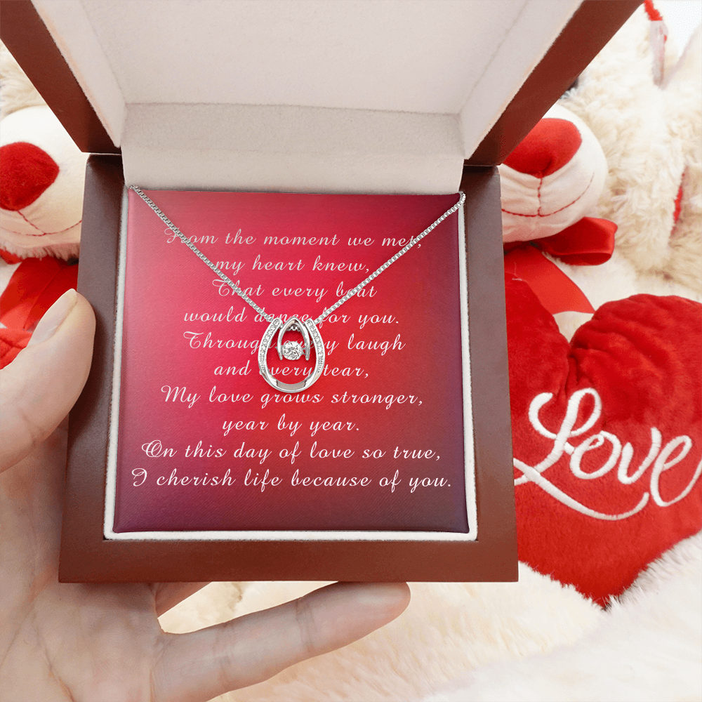 Valentine's Day Lucky In Love Necklace from Husband to Wife