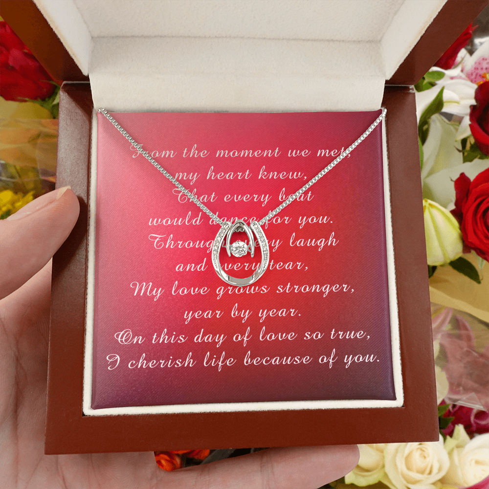 Valentine's Day Lucky In Love Necklace from Husband to Wife